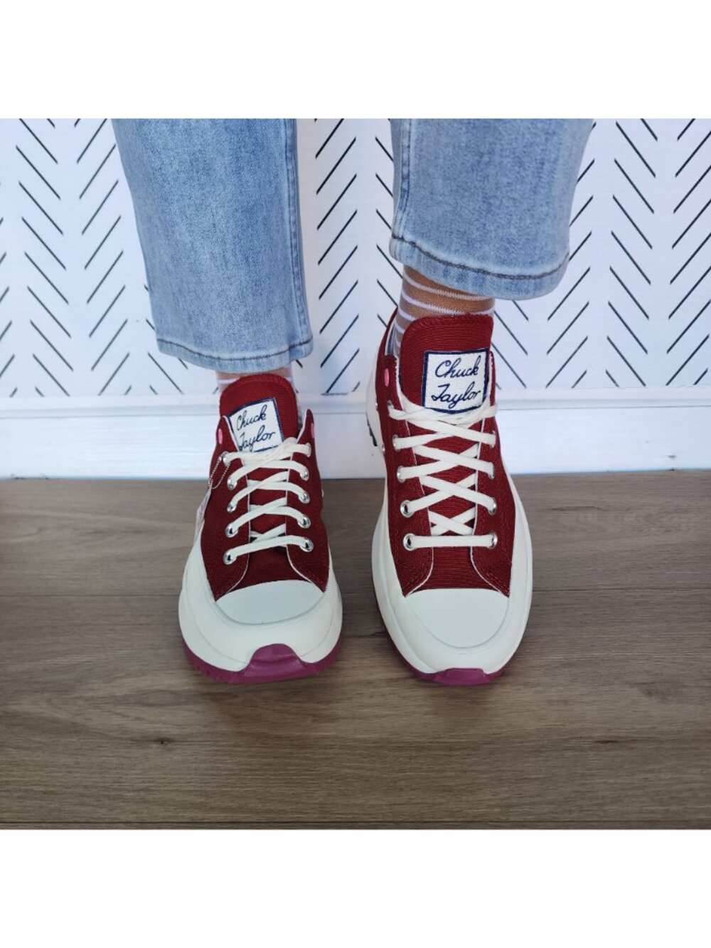 ❤️Converse Run Star Hike Ox Low Platform Sz 6.5 Womens Shoes Sneaker New A14272C - Picture 6 of 12